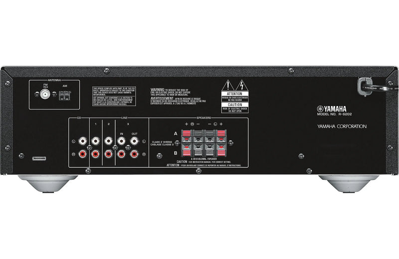 WiiM Mini AirPlay2 Wireless Audio Streamer and Yamaha R-S202 2-Channel Stereo Receiver