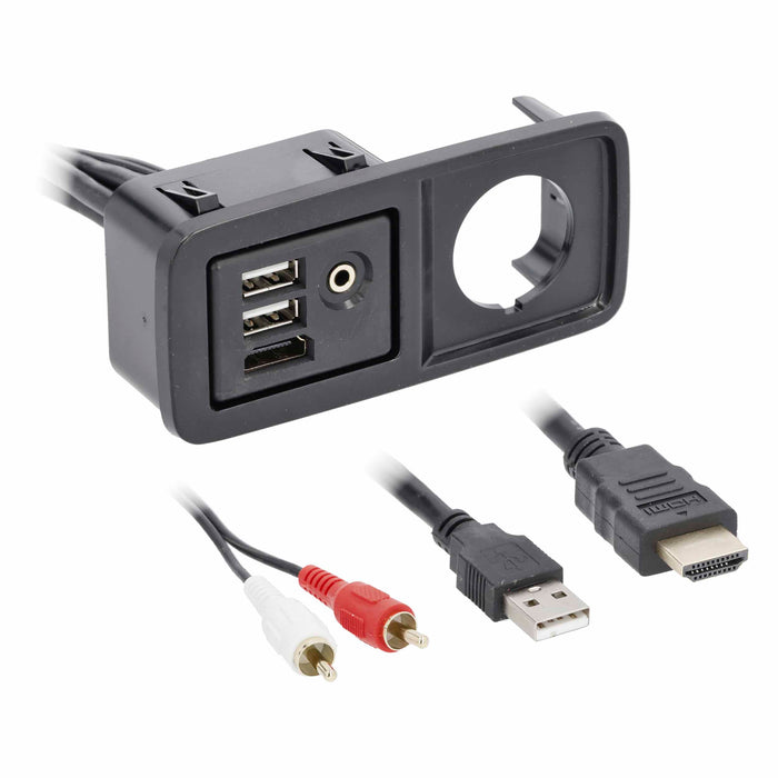 Axxess AXUSB-JP1 USB/AUX/HDMI 3 feet Dash Panel for Select 2015-Up Chrysler/Dodge/Jeep Vehicles