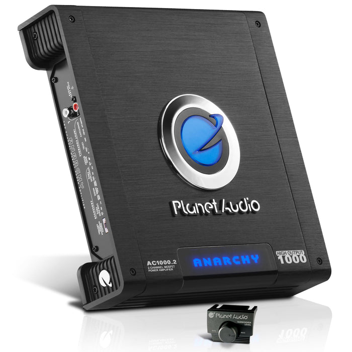 Planet Audio AC1000.2 2-Channel 1000 Watt MOSFET Power Class A/B Car Amplifier
