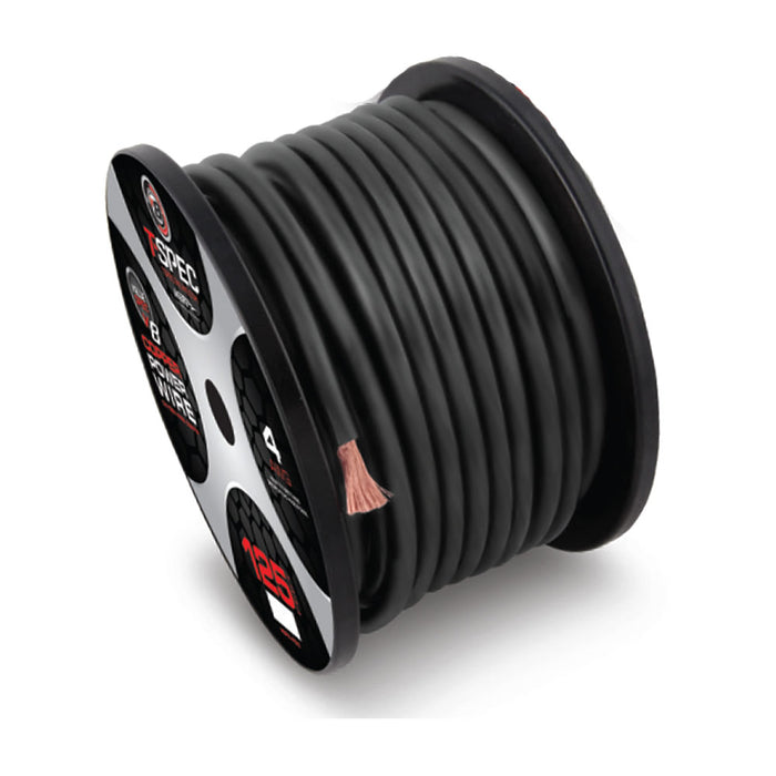 T-Spec V10GW-1050 1/0 AWG OFC Power Wire - v10 SERIES - 50ft Matte Black