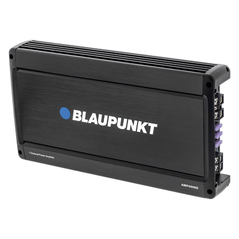 Blaupunkt AMP4000D 4000 Watts Max Monoblock Class D Car Amplifier with Bass Remote
