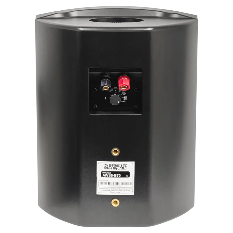 Earthquake Sound AWS6-B70 Indoor/Outdoor 6.5" 8-Ohm 200W Max Surface Mount Speaker (each)