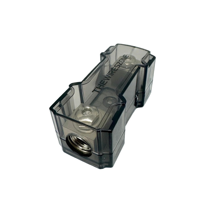1/0 or 4 Gauge In-Out Inline ANL Fuse Holder Nickel Plated Brass with Heat-Resistant Cover