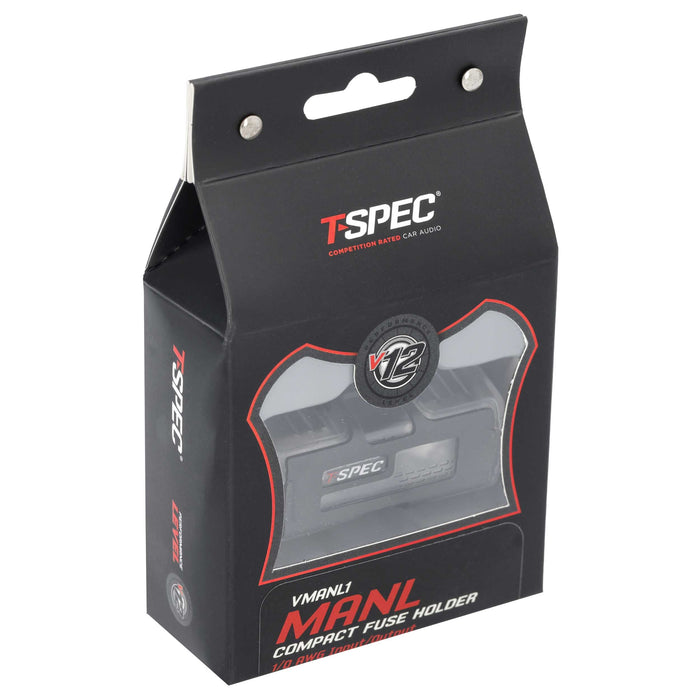 T-spec VMANL1 MANL 1/0-4 AWG Black Nickel Finish Fuse Holder