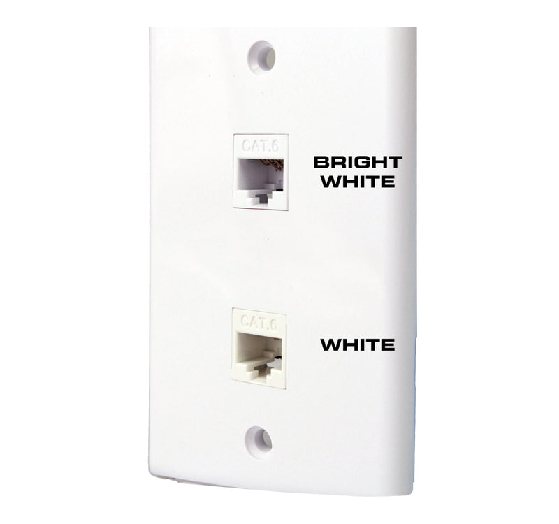 Vertical Cable 352-V2700/BW/25 CAT6 RJ45 Keystone Jack V-Max Series Unshielded - White (25 pack)
