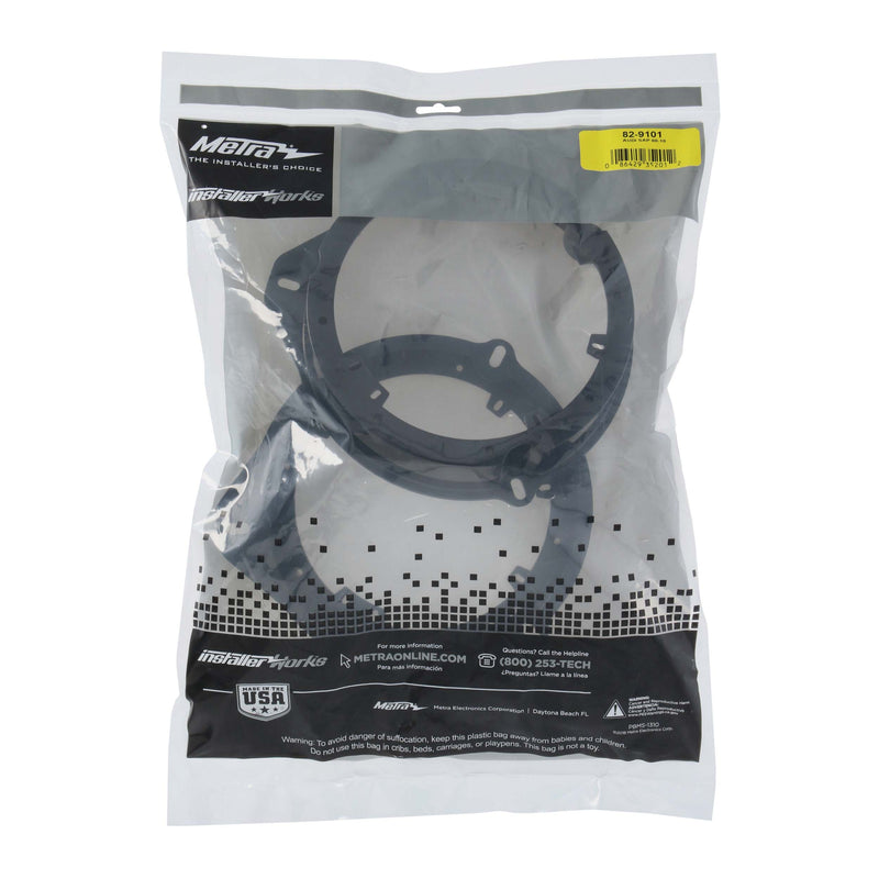 Metra 82-9101 6in-6.75in Speaker Adapter for Audi A3 and A4 2000-2010