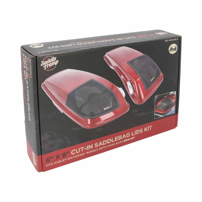 Metra BC-HDC69-2 6x9" Speaker Adapters Cut-In Saddlebag Lids for select 2014-2023 Harley Davidson