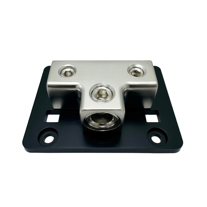 1/0 or 4 Gauge Input to 2 x 4 or 8 Gauge Output Power/Ground Distribution Block