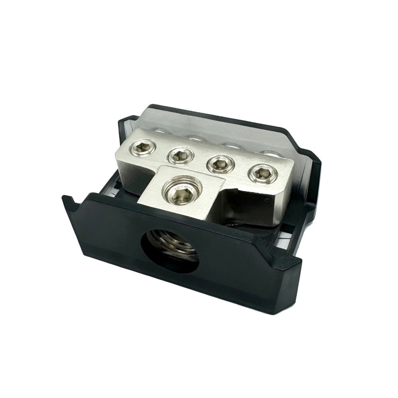 1/0 Or 4 Gauge Input to 4 x 8 Gauge Output Power Ground Distribution Block