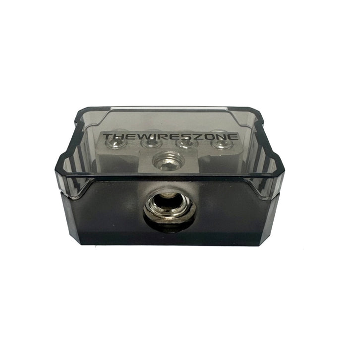 1/0 Or 4 Gauge Input to 4 x 8 Gauge Output Power Ground Distribution Block