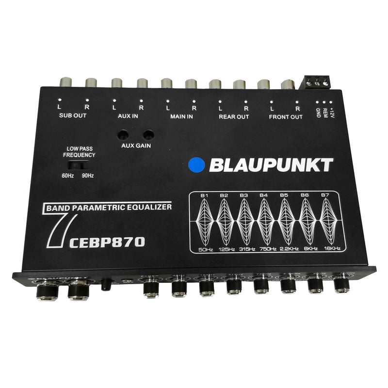 Blaupunkt CEBP870 7-Band Digital Equalizer Front and Rear Outputs for Low High Frequencies