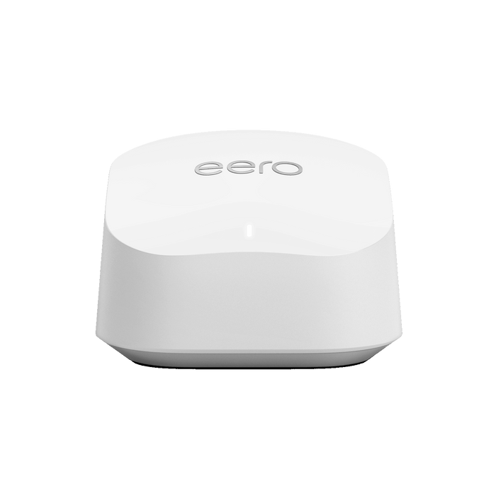 eero 6+ Mesh Wifi Router Wi-Fi 6 Dual Band Supports internet plans up to a Gigabit 1,500 sq. ft. 75+ devices (1-pack)