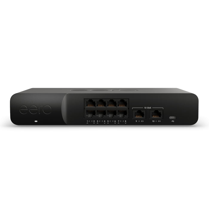 eero PoE Gateway 10-Port Router and PoE Switch Two 10 GbE ports and Eight 2.5 GbE PoE+ ports