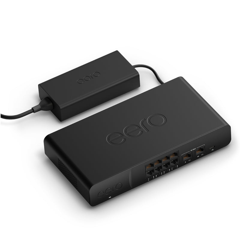 eero PoE Gateway 10-Port Router and PoE Switch Two 10 GbE ports and Eight 2.5 GbE PoE+ ports
