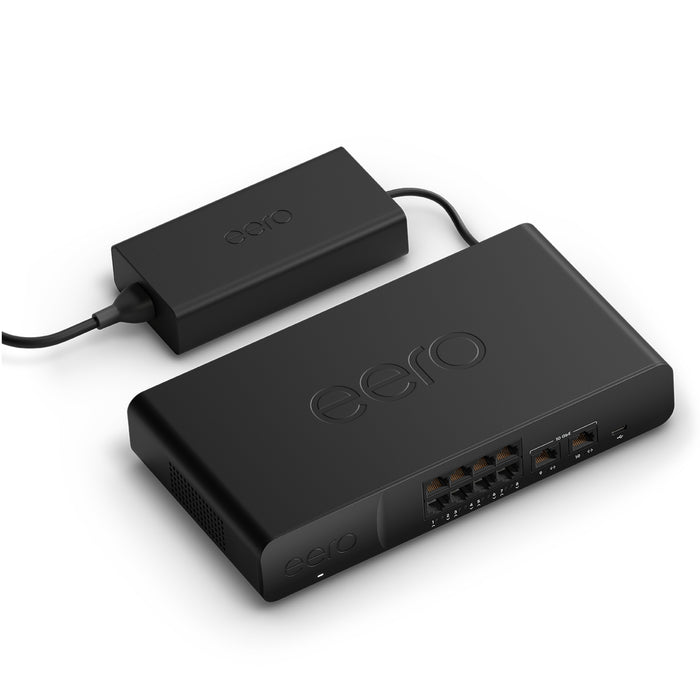 eero PoE Gateway 10-Port Router and PoE Switch Two 10 GbE ports and Eight 2.5 GbE PoE+ ports