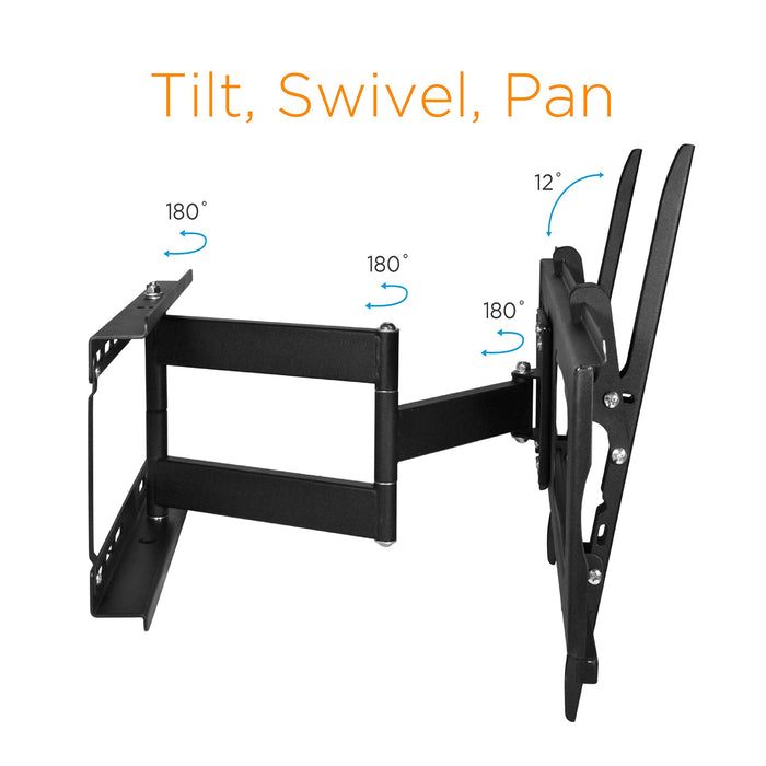 Ematic 19" to 70" TV Wall Mount Tilt Pan Swivel up to 88 Lbs TV Monitor Displays
