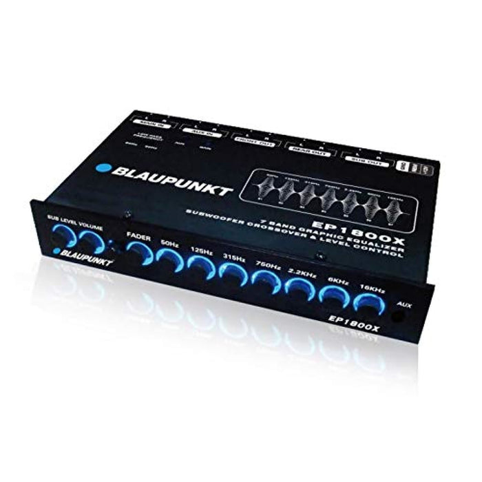 Blaupunkt EP1800X 7-Band Car Audio Graphic Equalizer with RCA Auxiliary and High Level Inputs