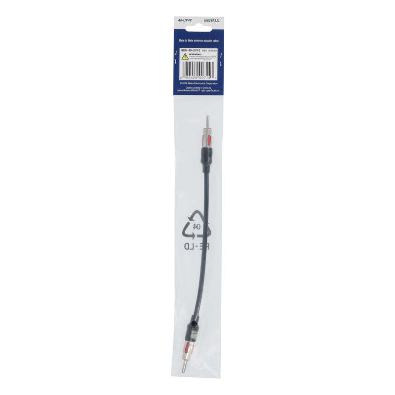 Metra 40-UV42 Universal Male to Male Antenna Adapter/Connector