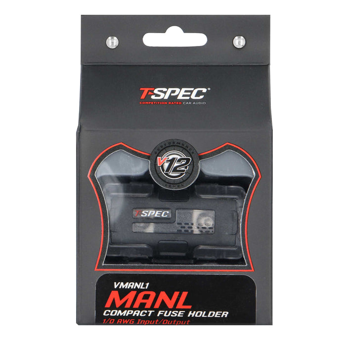 T-spec VMANL1 MANL 1/0-4 AWG Black Nickel Finish Fuse Holder