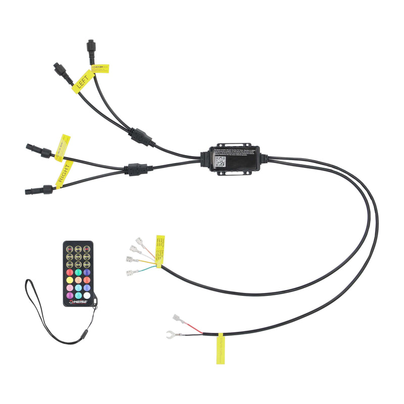 Heise HE-RGBW1-W14 14" LED Wheel Light Set IP68 For RGBW-CB1 and HE-RGBW-CB RGBW Connect Controller with Remote