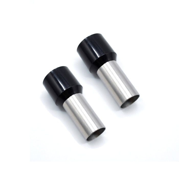 The Wires Zone 1/0 Gauge Wire Ferrule Connectors Black Barrel - (25 pack)
