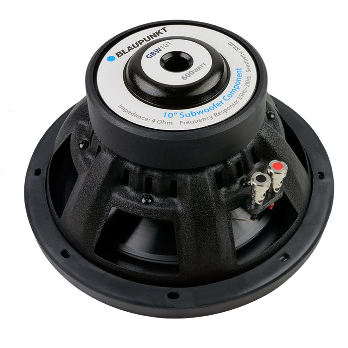 Blaupunkt GBW101 10" 600W Max Power Single Voice Coil Car Audio Subwoofer (each)