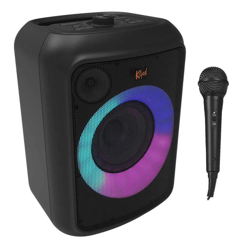 Klipsch GIG XL Portable Rechargeable Bluetooth Party Speaker with Microphone LED Display
