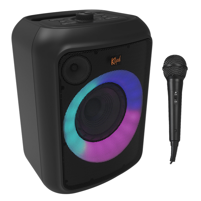 Klipsch GIG XL Portable Rechargeable Bluetooth Party Speaker with Microphone LED Display