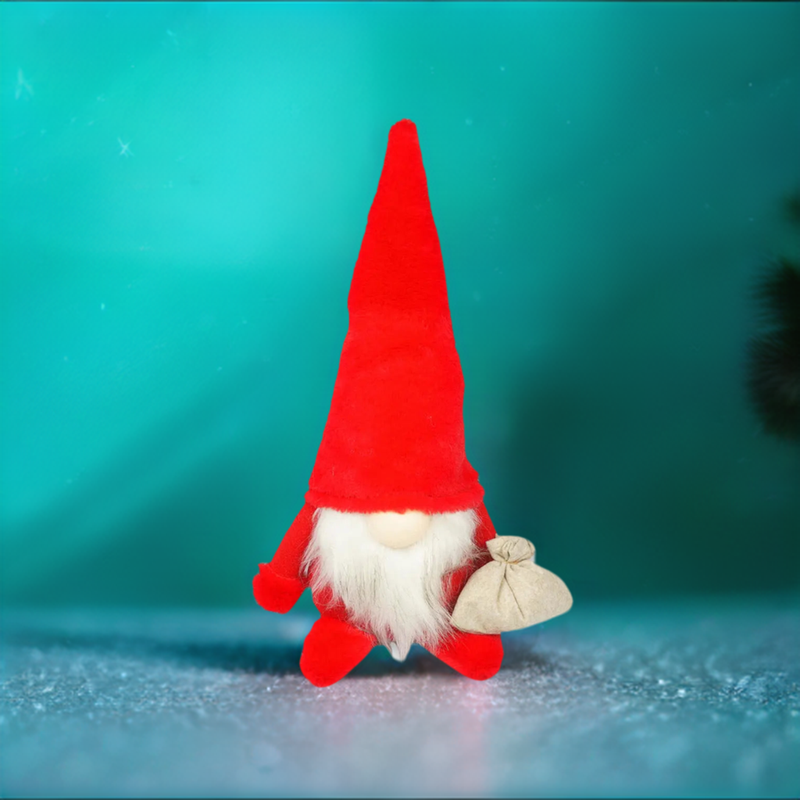 14" Holiday Christmas Gnome Indoor/Outdoor Decoration Red Outfit