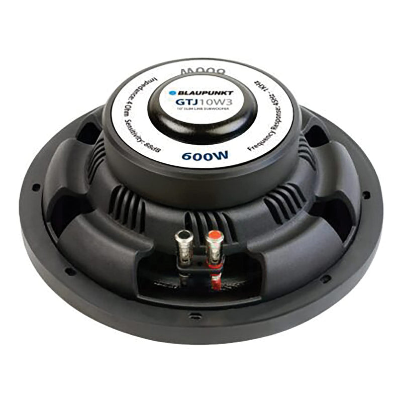 Blaupunkt GTJ10W3 Slim Line 10" inch 600 Watt Max Single Voice Coil 4 Ohm Subwoofer (each)