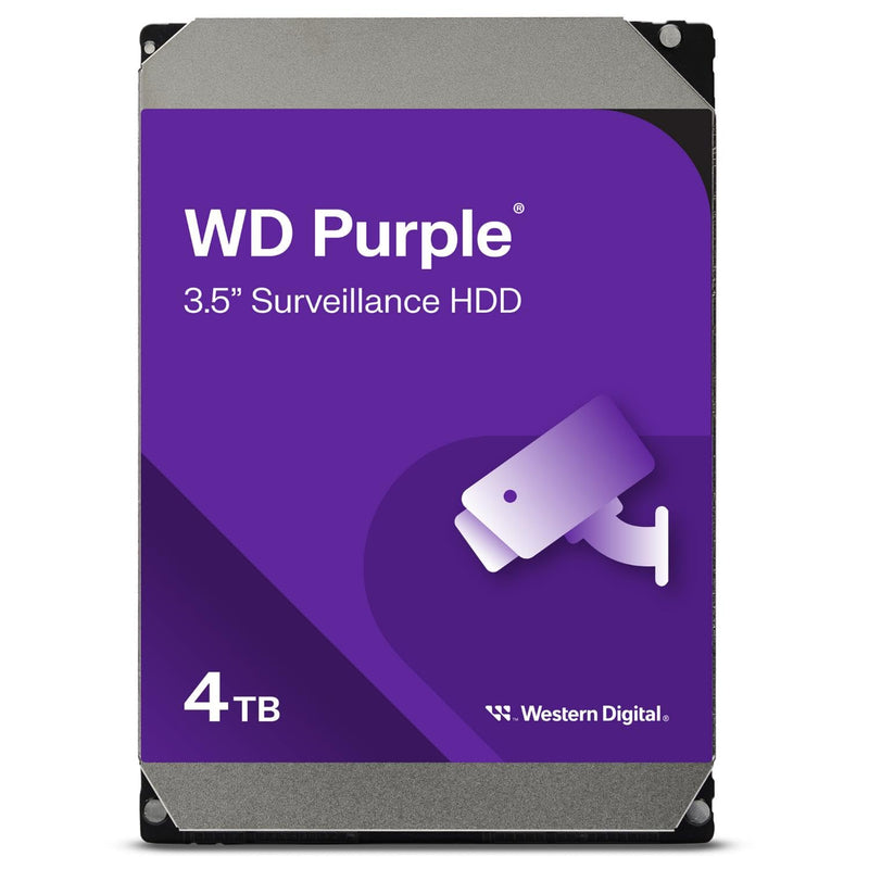 WD WD43PURZ Purple 4TB Surveillance 3.5" Hard Disk Drive Class SATA SATA 6 Gb/s