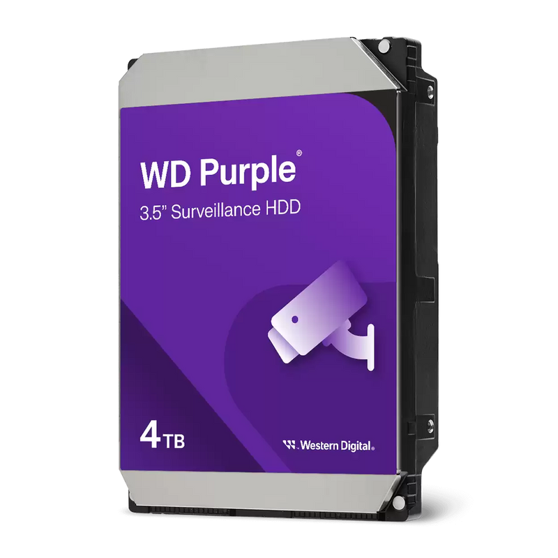 WD WD43PURZ Purple 4TB Surveillance 3.5" Hard Disk Drive Class SATA SATA 6 Gb/s