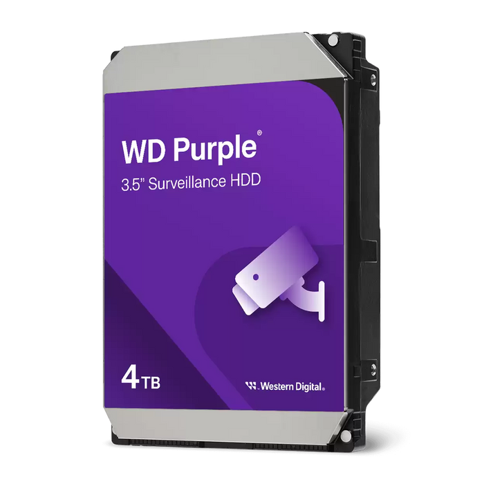WD WD43PURZ Purple 4TB Surveillance 3.5" Hard Disk Drive Class SATA SATA 6 Gb/s