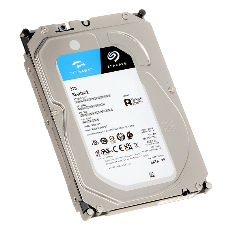 Seagate Skyhawk 2TB Surveillance Hard Drive 3.5" SATA 6GB/s Internal HDD for Security DVR/NVR
