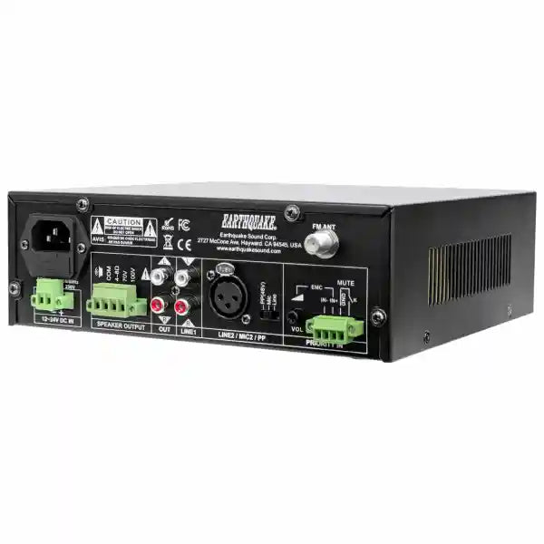 Earthquake Sound MXA-100BT 70/100/8 ohm Volt 100W 1-Channel Class D Mixer Audio Amplifier