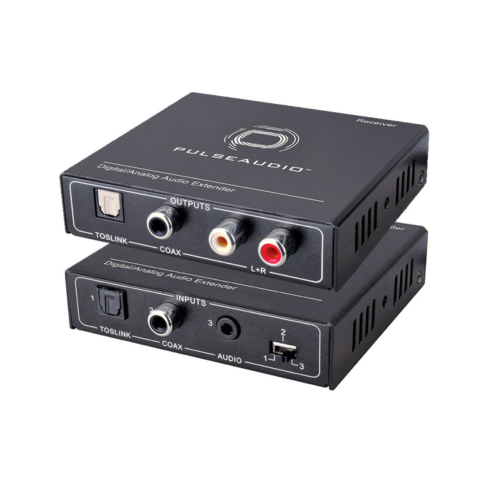 PulseAudio PA-EXTDA Digital or Analog Audio Extender Over CAT5e CAT6 Ethernet