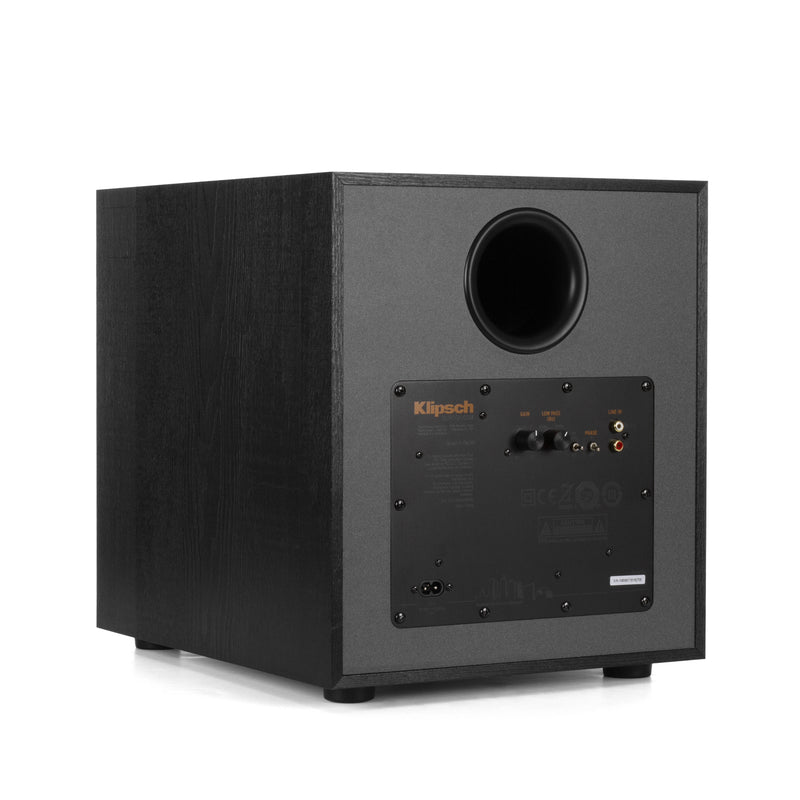 Klipsch R-100SW 10" 300W Peak Powered Subwoofer Reference Series - Black (Refurbished)