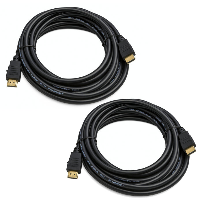 Male HDMI to HDMI 14 Feet AV Cable with Ethernet for HDTV DVD PC 1080p 1080i 4K