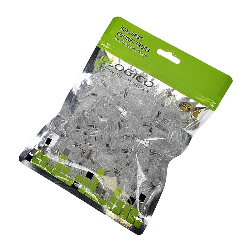 Cat6 Cat6a Pass Through RJ45 End Modular Plug UTP Ethernet Unshielded Connectors