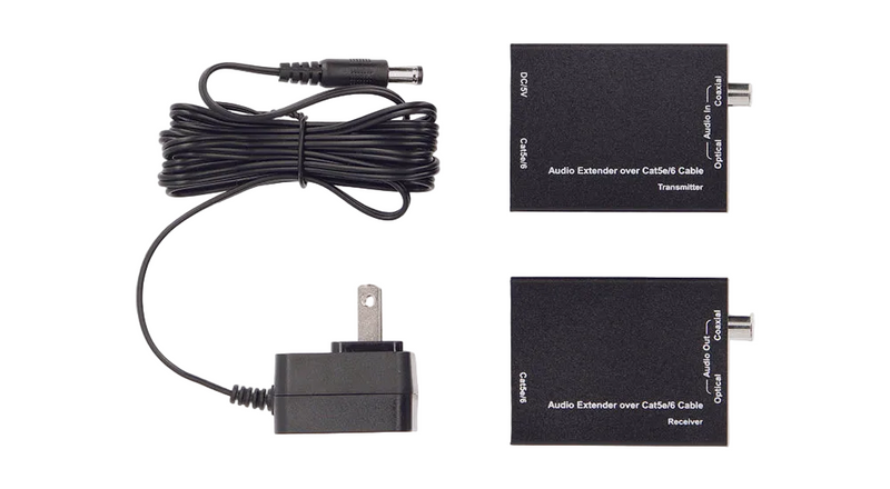 Digital Audio Extender over CAT5e CAT6 Ethernet Up to 300 meters (990ft)