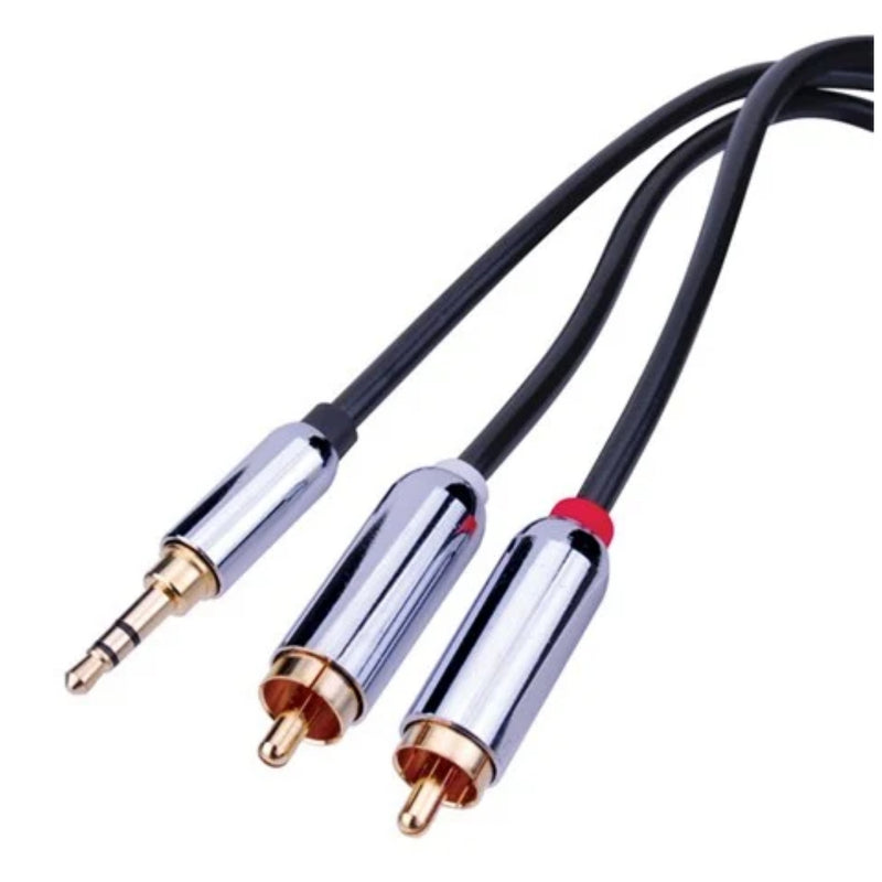 Vanco PRCA35MM06 Premium 3.5 mm to Dual RCA Stereo Cables (6 ft)