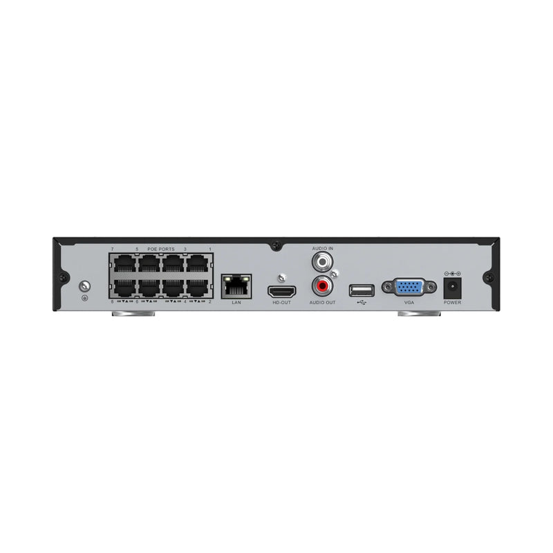16-Channel NVR 12MP 8 PoE Ports AI Light Network Video Recorder (No HDD)