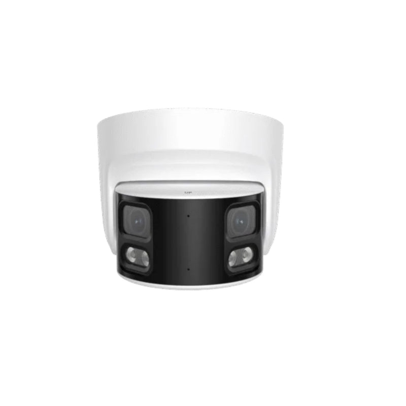 8MP 4mm Fixed IP Dual Lens Panoramic Hybrid Smart Night Vision AI Lite with Built-in Mic & Speaker