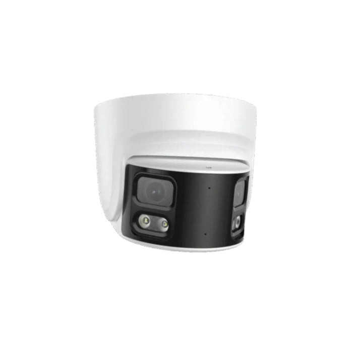 8MP 4mm Fixed IP Dual Lens Panoramic Hybrid Smart Night Vision AI Lite with Built-in Mic & Speaker