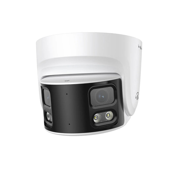 8MP 4mm Fixed IP Dual Lens Panoramic Hybrid Smart Night Vision AI Lite with Built-in Mic & Speaker