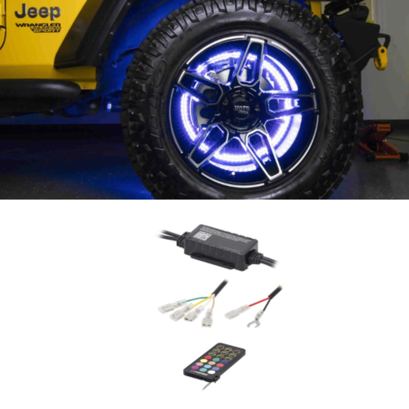 Heise HE-RGBW1-W155 15.5" LED Wheel Light Set IP68 For RGBW-CB1 and HE-RGBW-CB RGBW Connect Controller with Remote