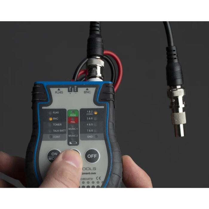 Jonard Tools TETP-901 COAX & Network Cable Tester Tone & Probe Kit+ w/ABN Clips
