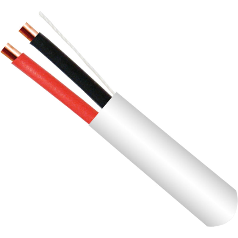 Vertical Cable 210-222SO/WH Alarm-Security Cable Solid Unshielded 22AWG 2 Conductor 1000ft Pull Box, White