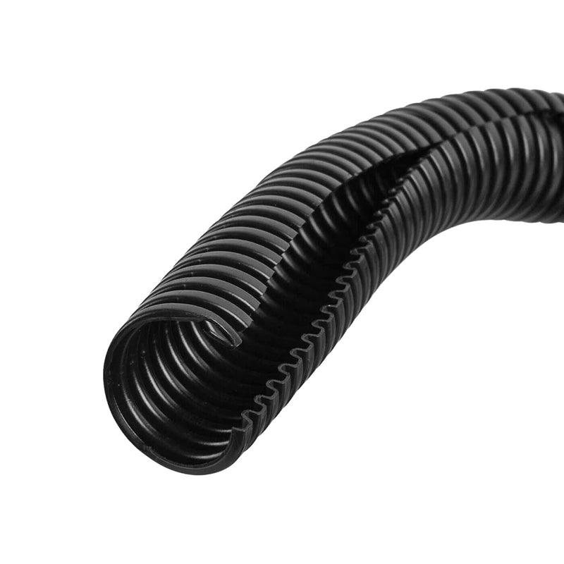 Polyethylene Flexible Split Loom Tubing 1" Inch Diameter Coil Black