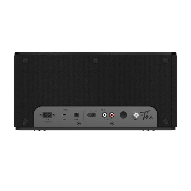 Klipsch The Three Plus Tabletop Bluetooth Powered Speaker Stereo System - Matte Black